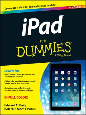 cover image of iPad For Dummies